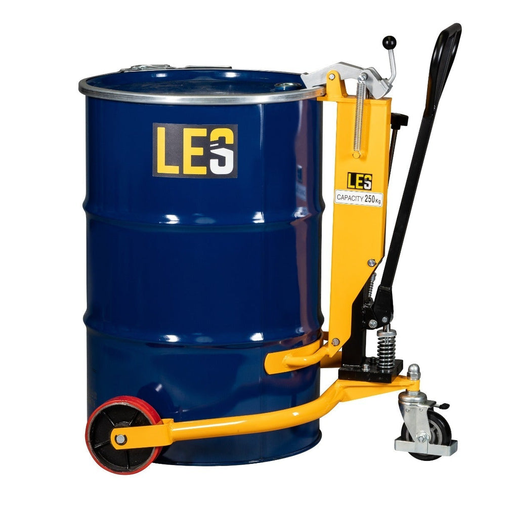 HOW TO MOVE STEEL DRUMS WITH A HYDRAULIC DRUM TROLLEY