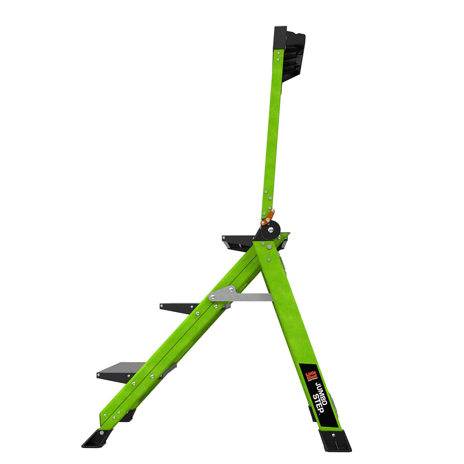 Little Giant Jumbo HiViz Fibreglass Step Ladder