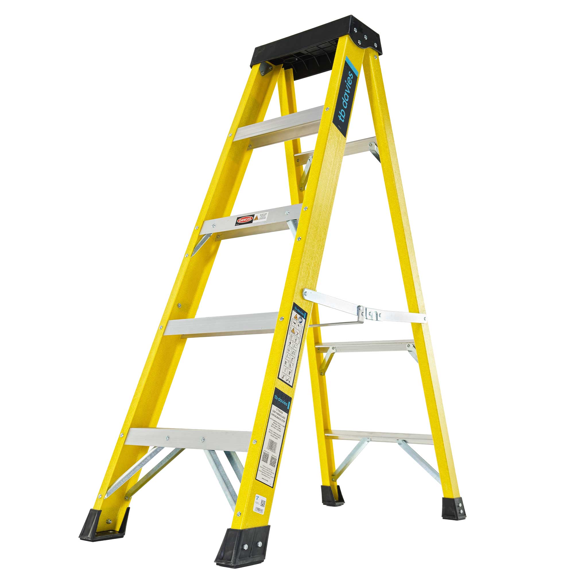 INSUL8-S Fibreglass Professional Swingback Step Ladder
