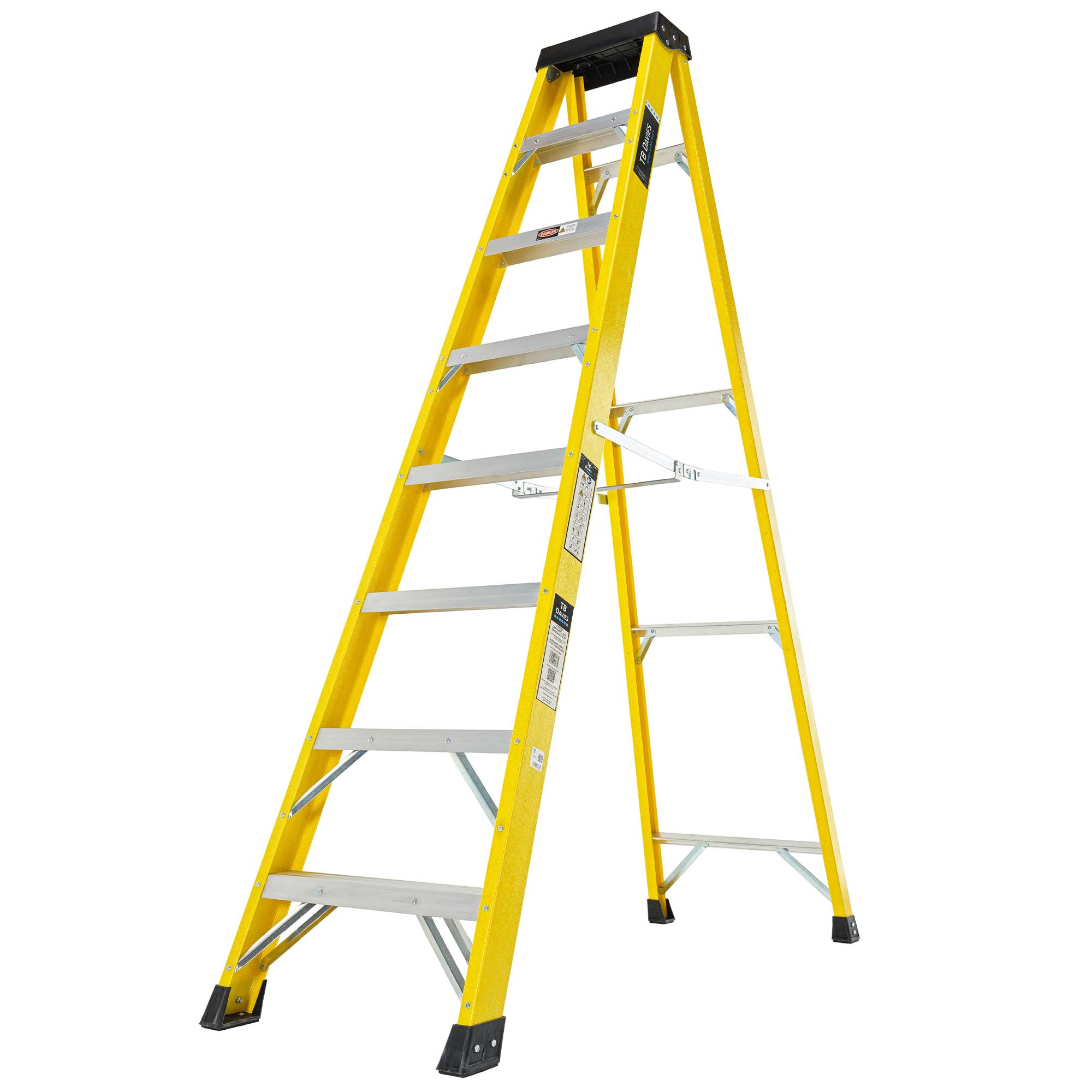 INSUL8-S Fibreglass Professional Swingback Step Ladder