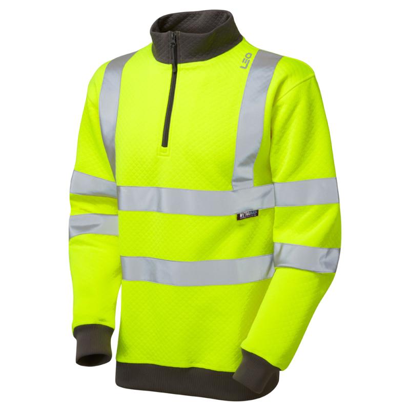 LEO BRYNSWORTHY ISO 20471 Cl 3 1/4 Zip Sweatshirt