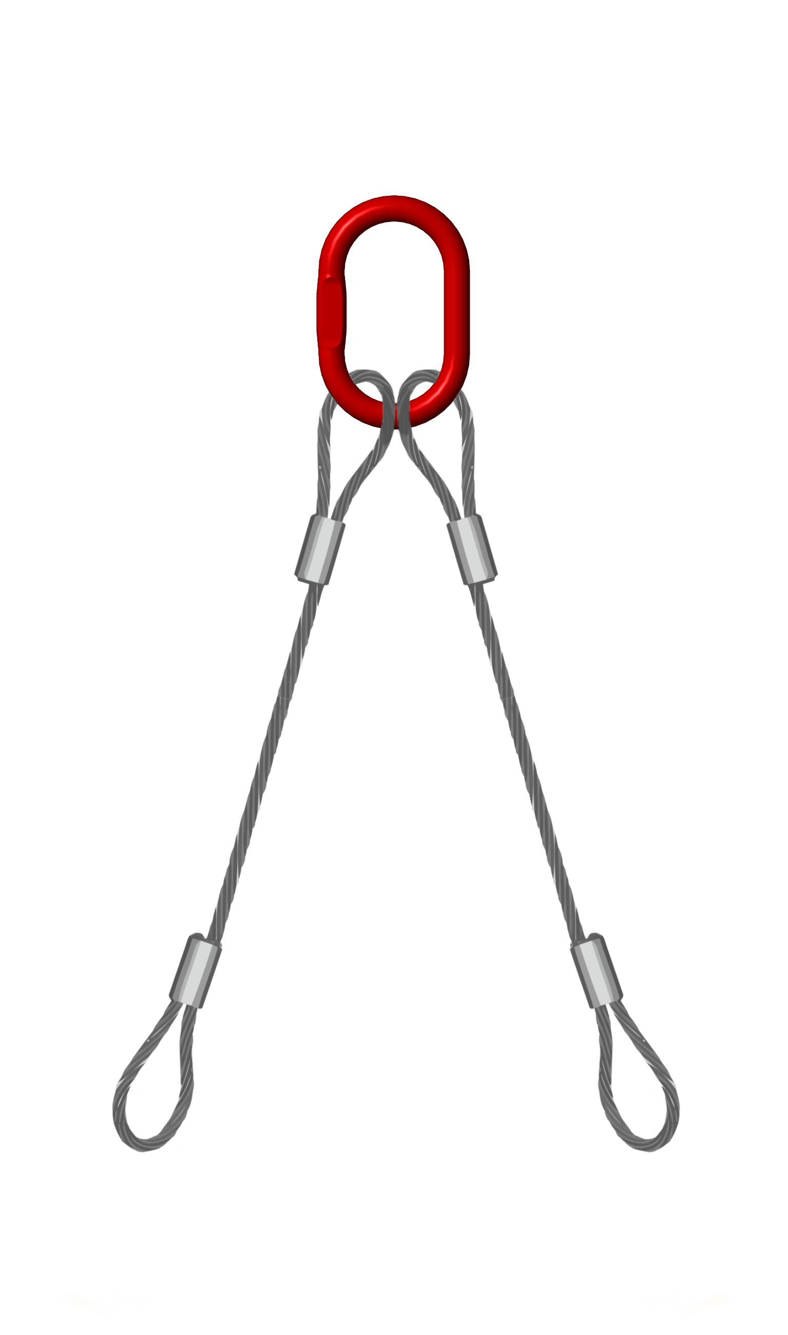 Double Leg 11mm Wire Rope Sling 2.1 Tonne