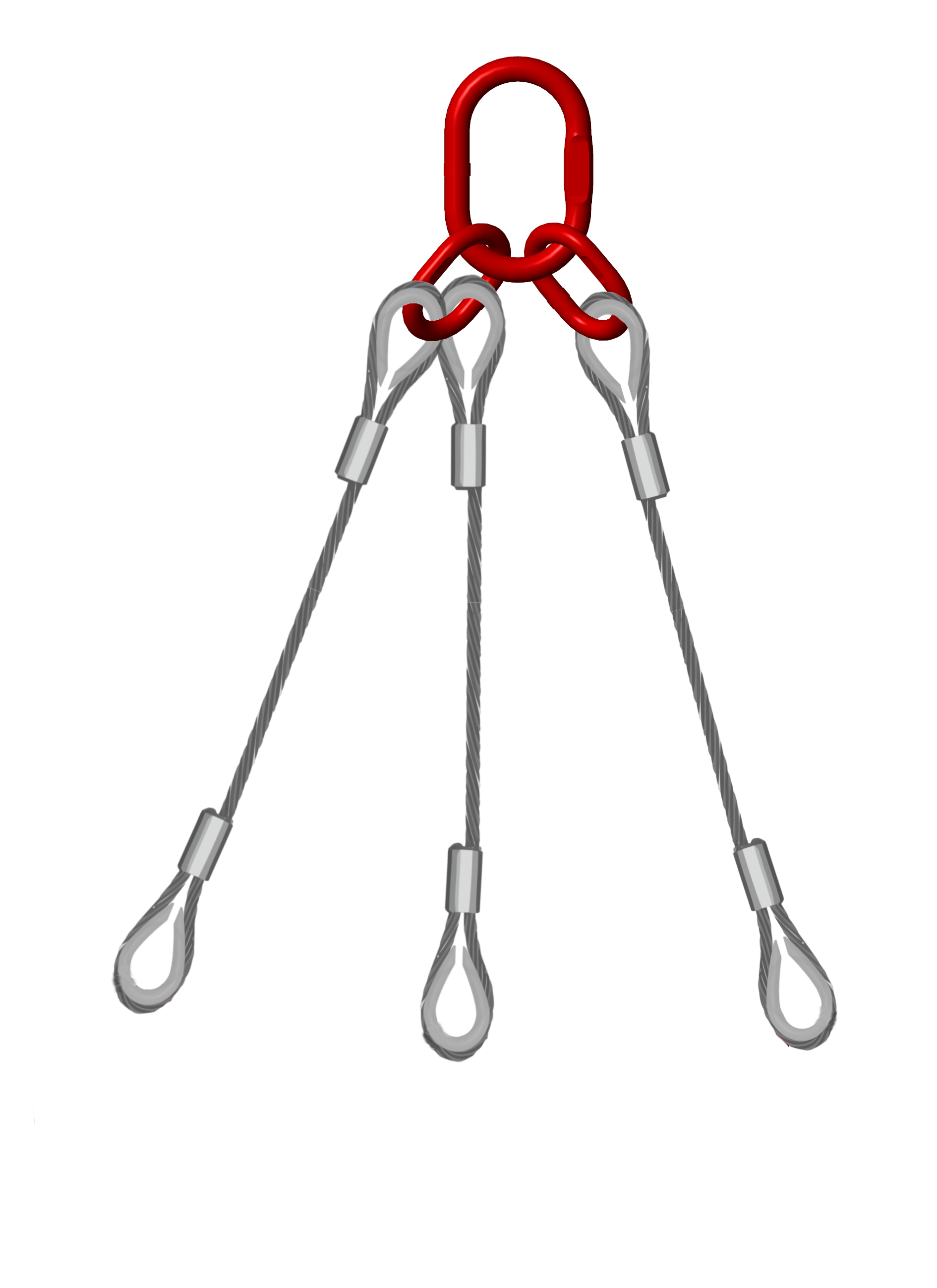 Three Leg 14mm Wire Rope Sling 5.3 Tonne