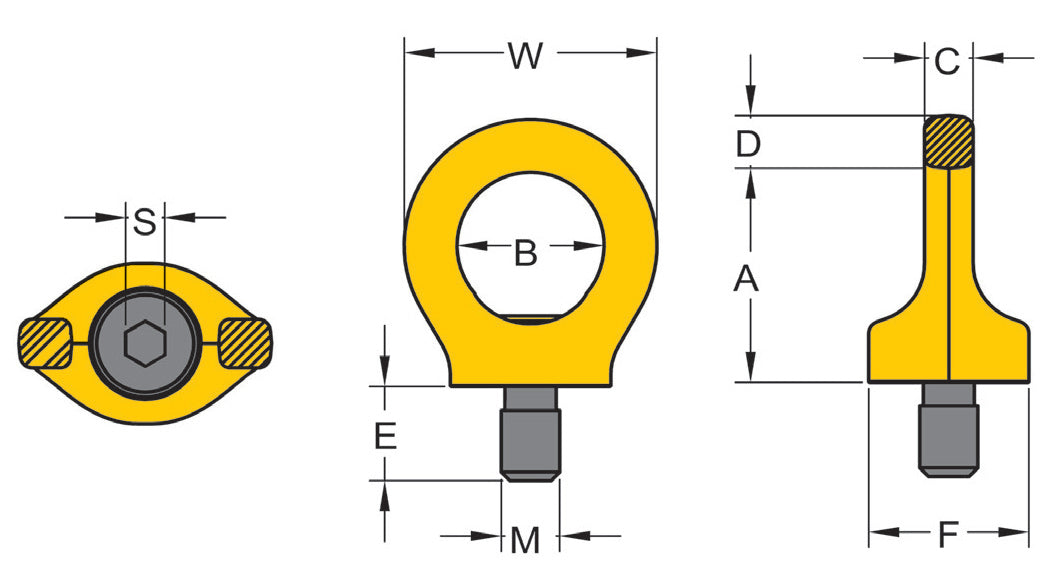 YOKE Grade 8 Type 291K Key Eye Point