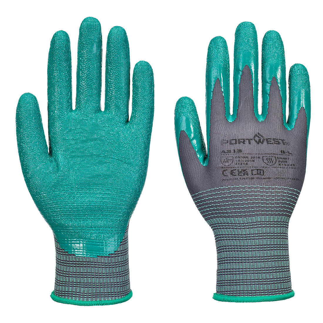 Portwest A313 Grip 15 Nitrile Crinkle Glove - Pack of 12