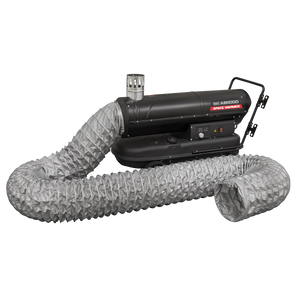 Sealey Space Warmer® Indirect Kerosene/Diesel Heater 102,000Btu/hr with 5M Ducting