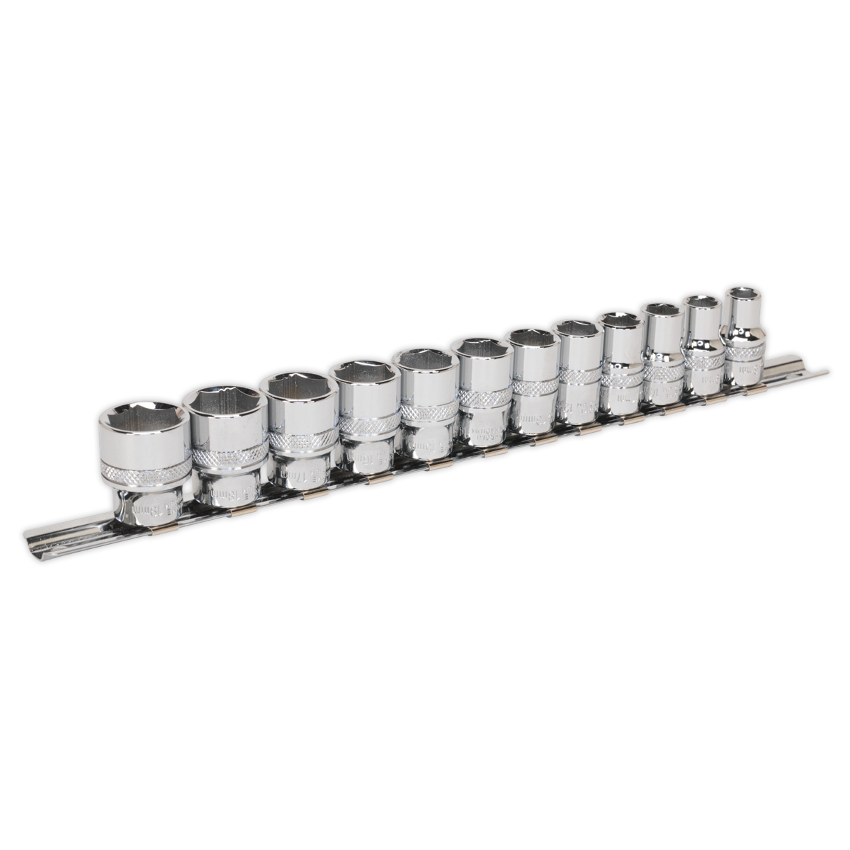 Sealey Premier Black Lock-On™ Socket Set 3/8