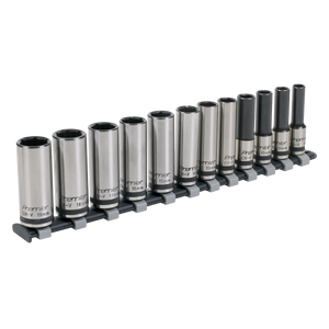 Sealey Premier Black Deep Lock-On™ Socket Set 3/8