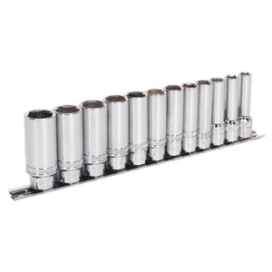Sealey Premier Deep Lock-On™ Socket Set 3/8