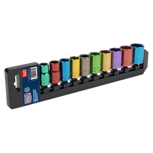 Sealey Premier Multi-Coloured Socket Set 1/2