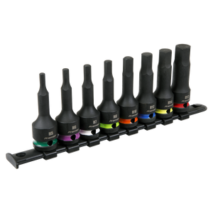 Sealey Premier Hex Impact Socket Bit Set 1/2