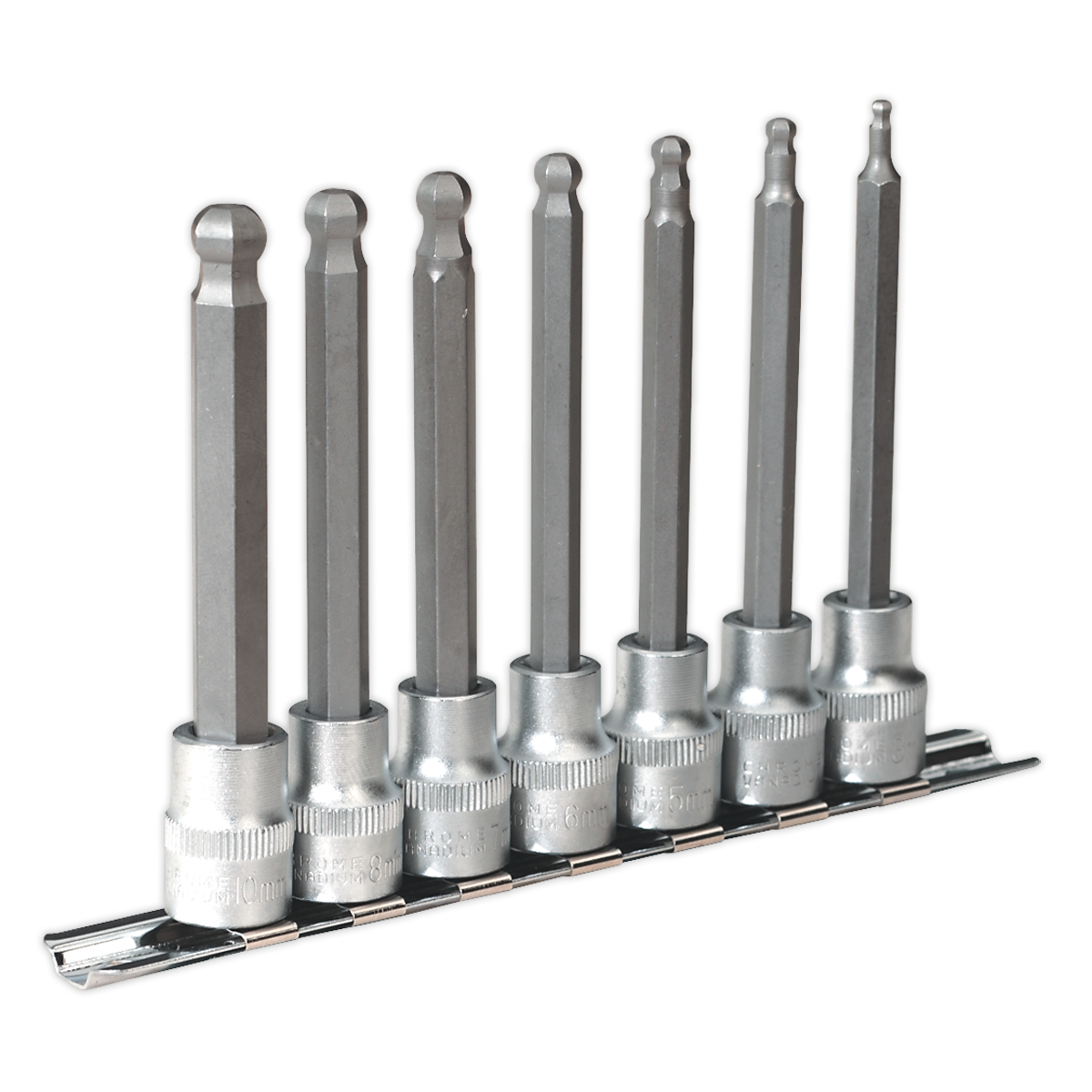 Sealey Premier Ball-End Hex Socket Bit Set 3/8