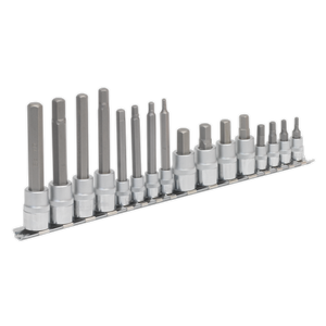 Sealey Premier Hex Socket Bit Set 1/4