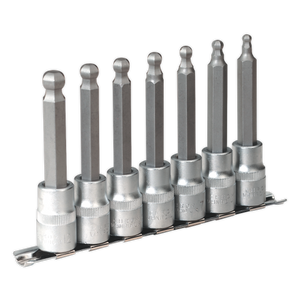 Sealey Premier Ball-End Hex Socket Bit Set 1/2