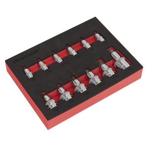 Sealey Premier Stubby TRX-Star* Socket Bit Set 1/4