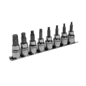 Sealey Premier Imperial Lock-On™ Hex Socket Bit Set 3/8