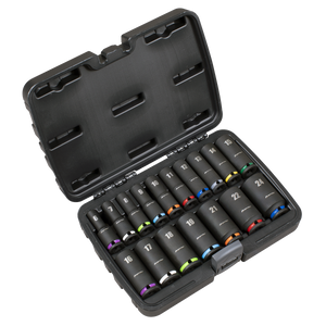 Sealey Deep Impact Socket Set 3/8”Sq Drive 17pc