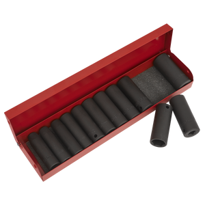 Sealey Premier Metric/Imperial Deep Impact Socket Set 3/8