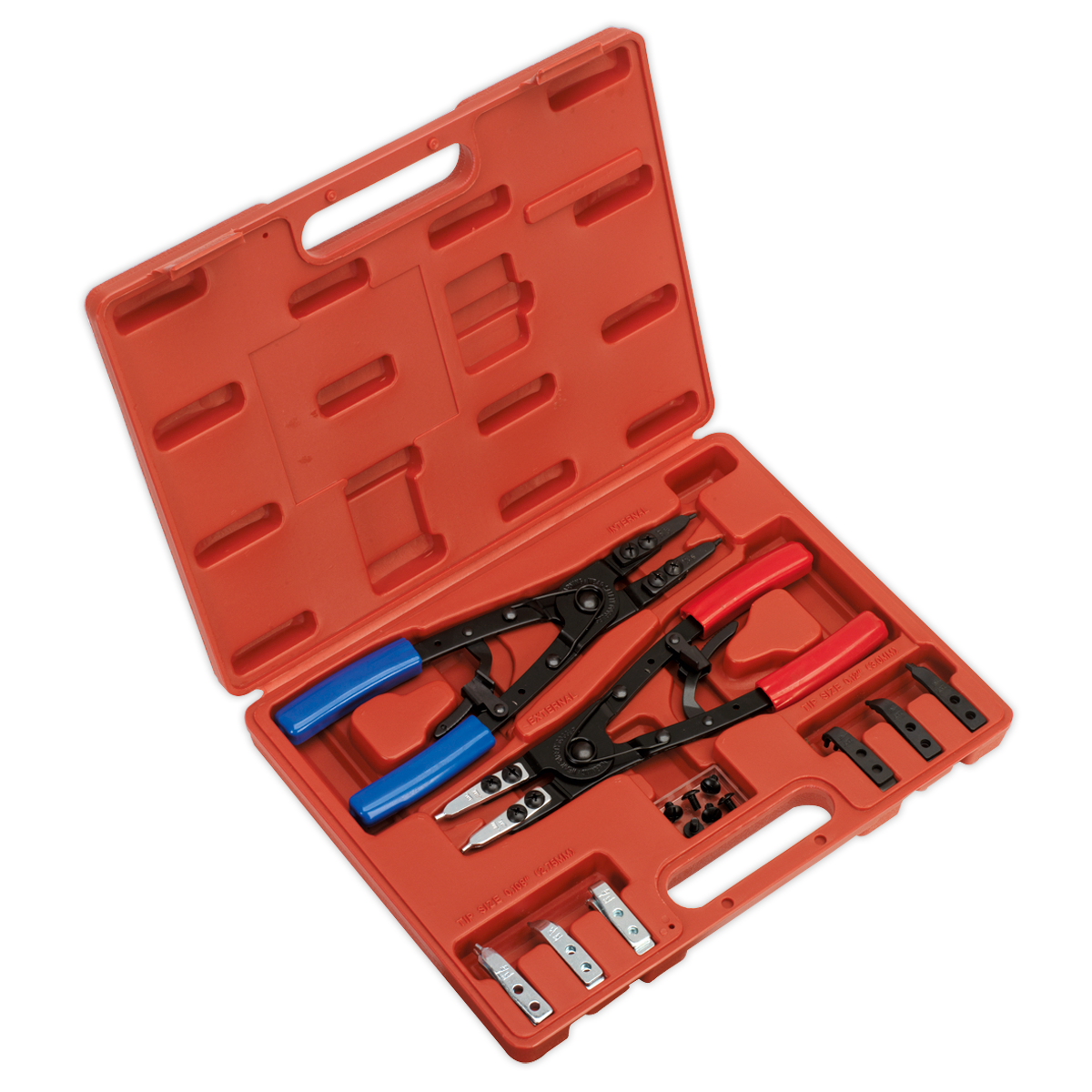 Sealey Premier Heavy-Duty Circlip Pliers Set Internal/External