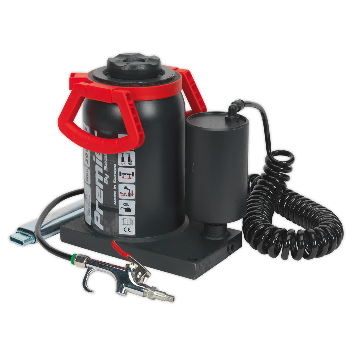 Sealey Premier Manual/Air Hydraulic Bottle Jack 30 Tonne