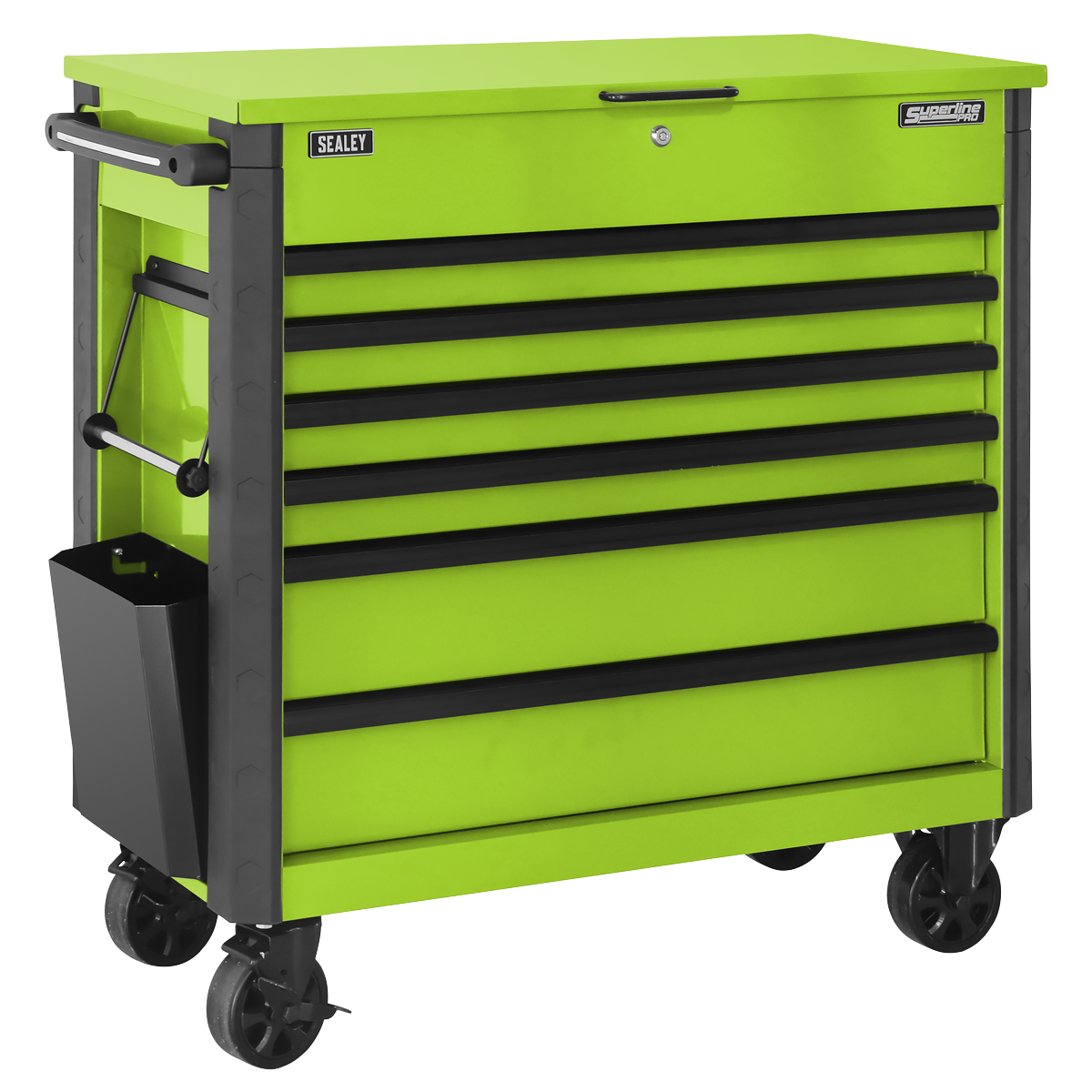 Sealey Tool Trolley 6 Drawer - Green