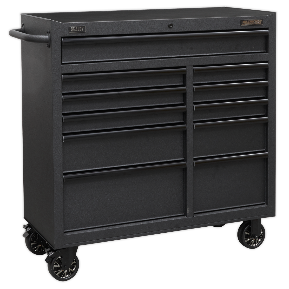 Sealey Superline PRO® Black Edition Rollcab with 11 Soft Close Drawers 1040mm