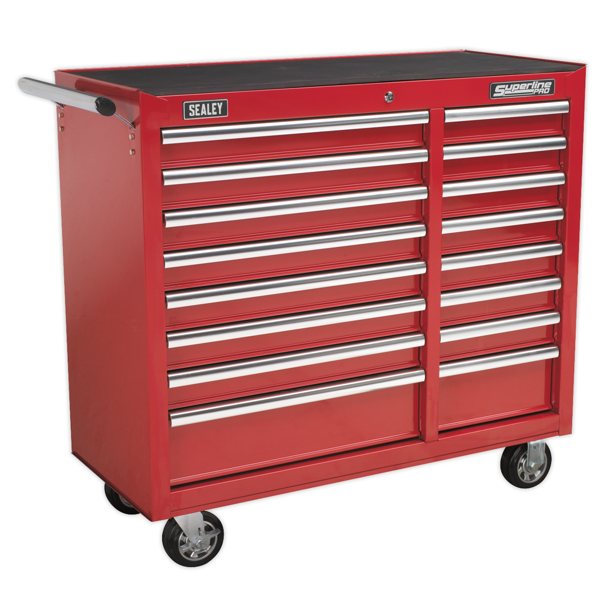 Sealey Superline PRO® Heavy-Duty Rollcab 16 Drawer - Red