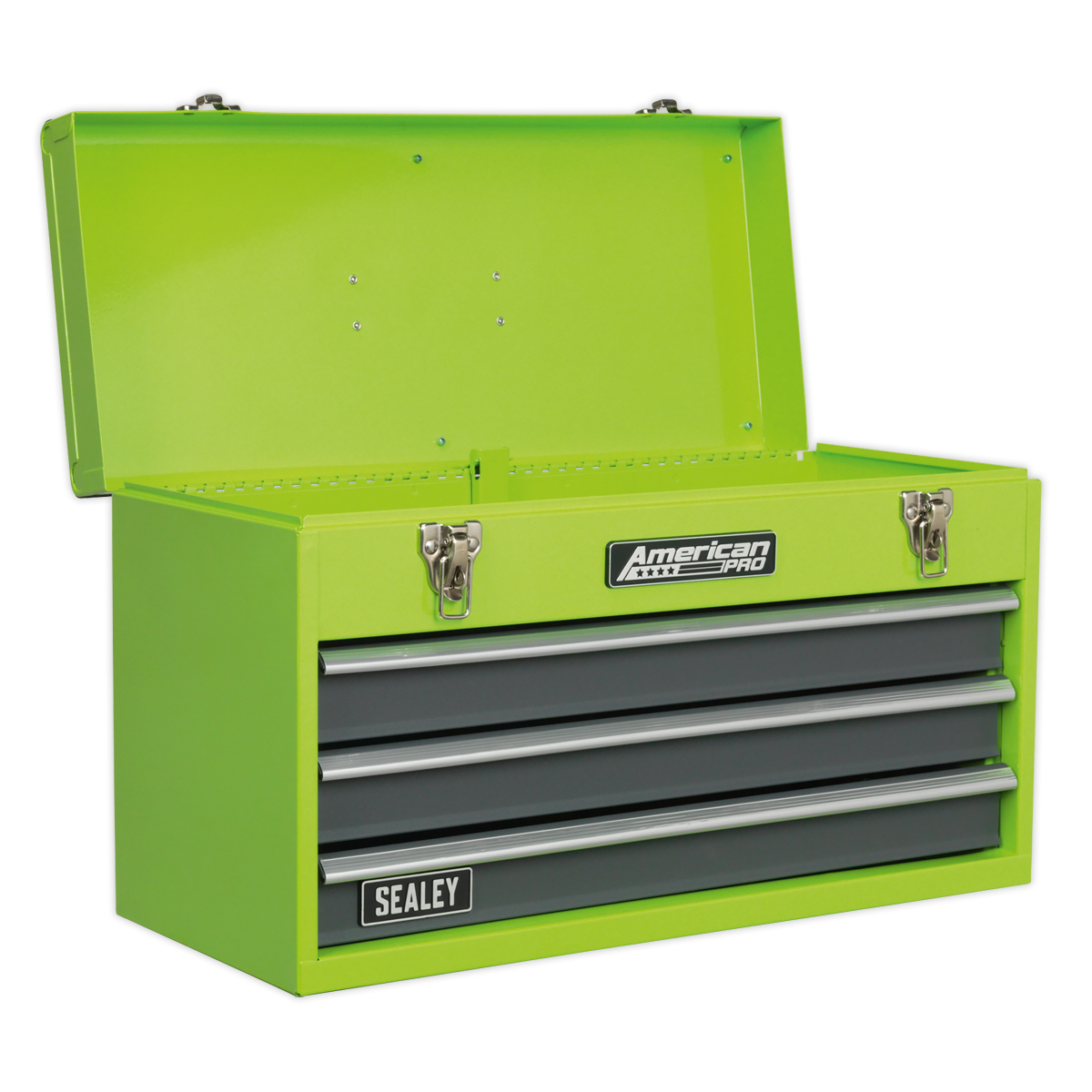 Sealey American PRO® Tool Chest 3 Drawer - Green/Grey