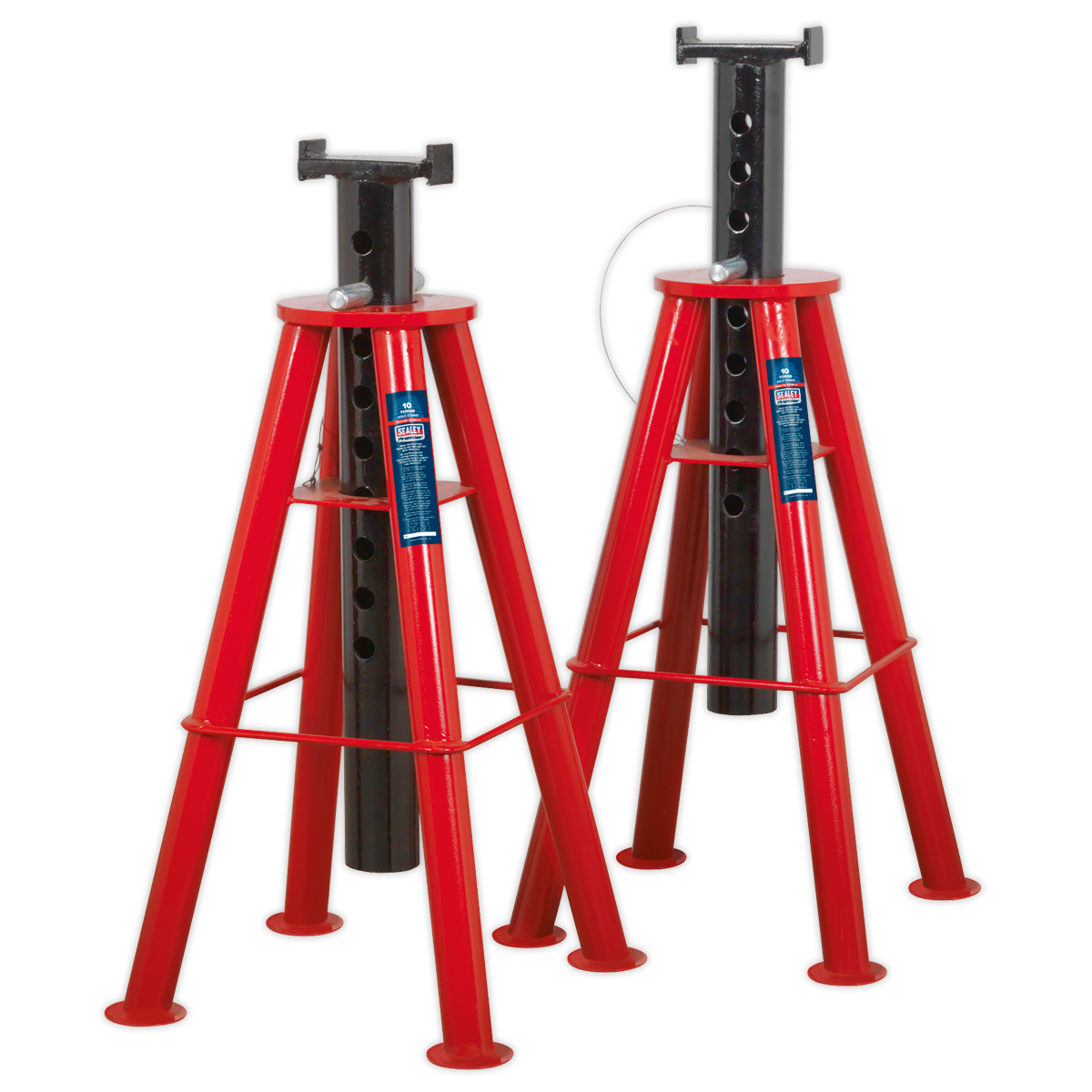 Sealey Premier Axle Stands (Pair) 10 Tonne Capacity per Stand High Level