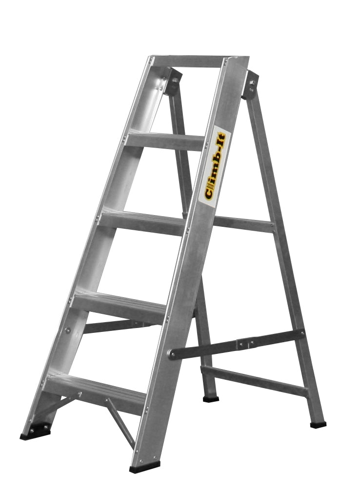 Climb-It Aluminium Swingback Stepladders