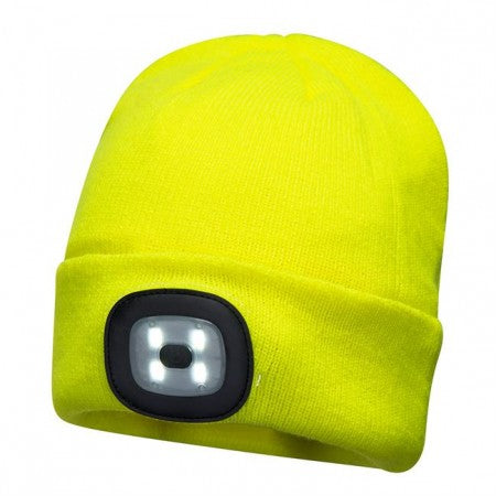 Portwest B029 Beanie LED Head Light USB Rechargeable