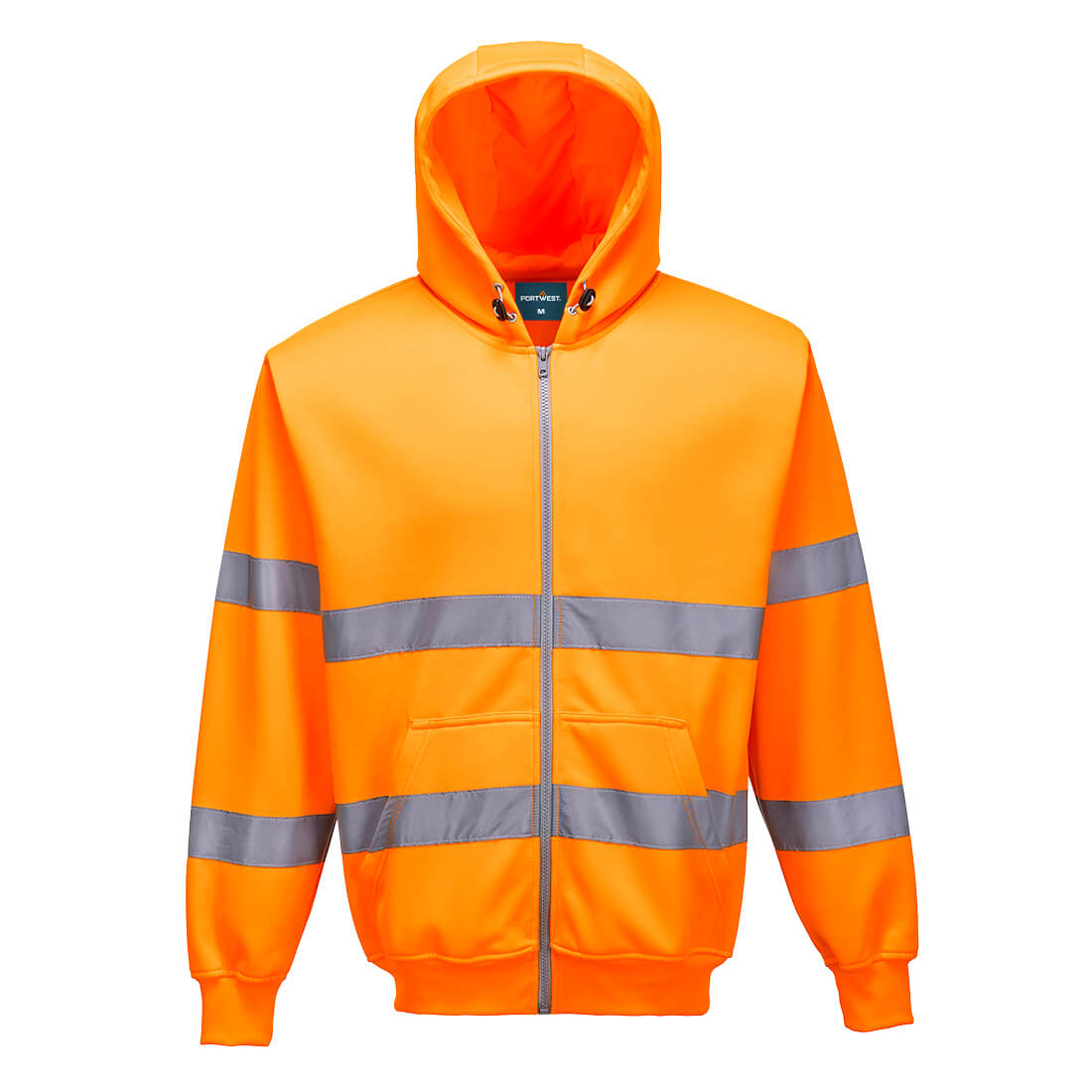 Portwest B305 Hi Vis Zipped Hoodie