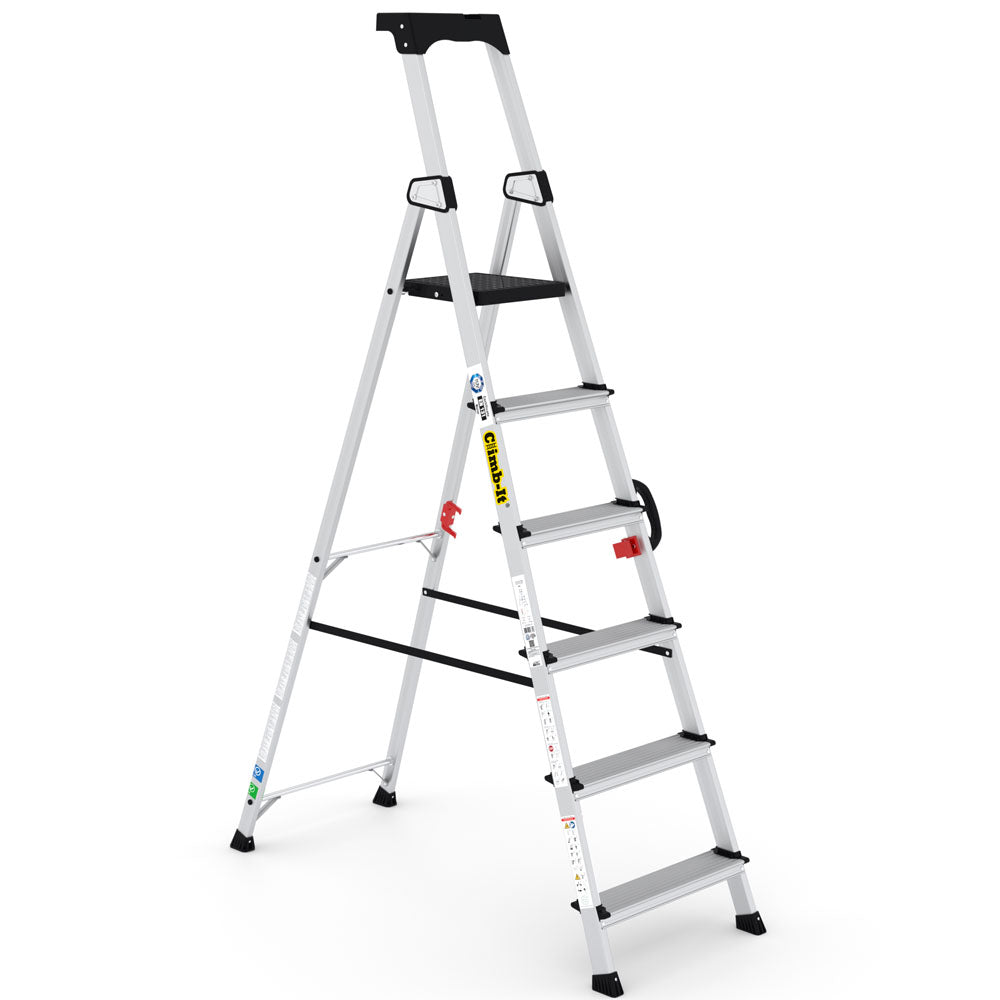 Climb-It Professional Stepladders with Carry Handle