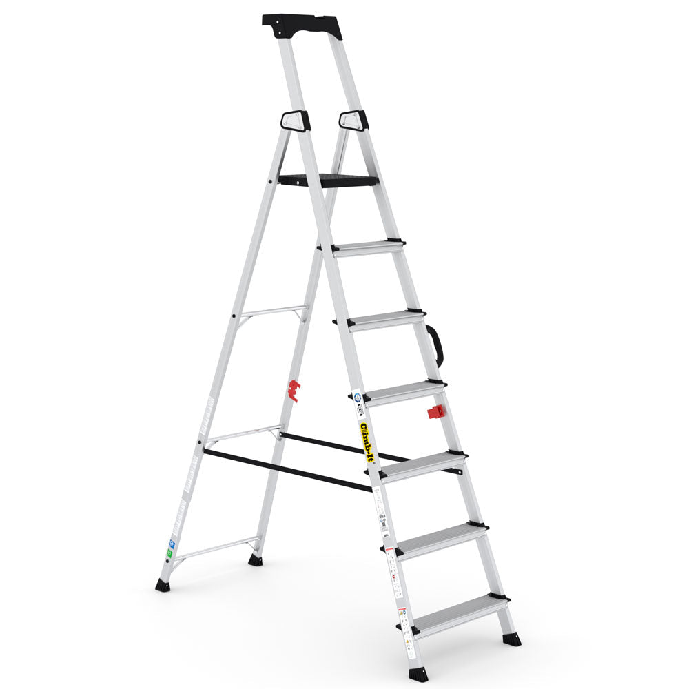 Climb-It Professional Stepladders with Carry Handle