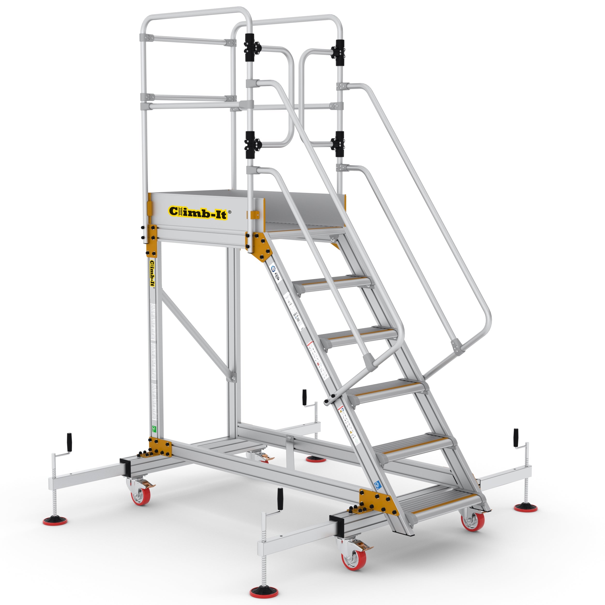 Climb-It Extra Large Platform Safety Steps with Adjustable Stabilisers