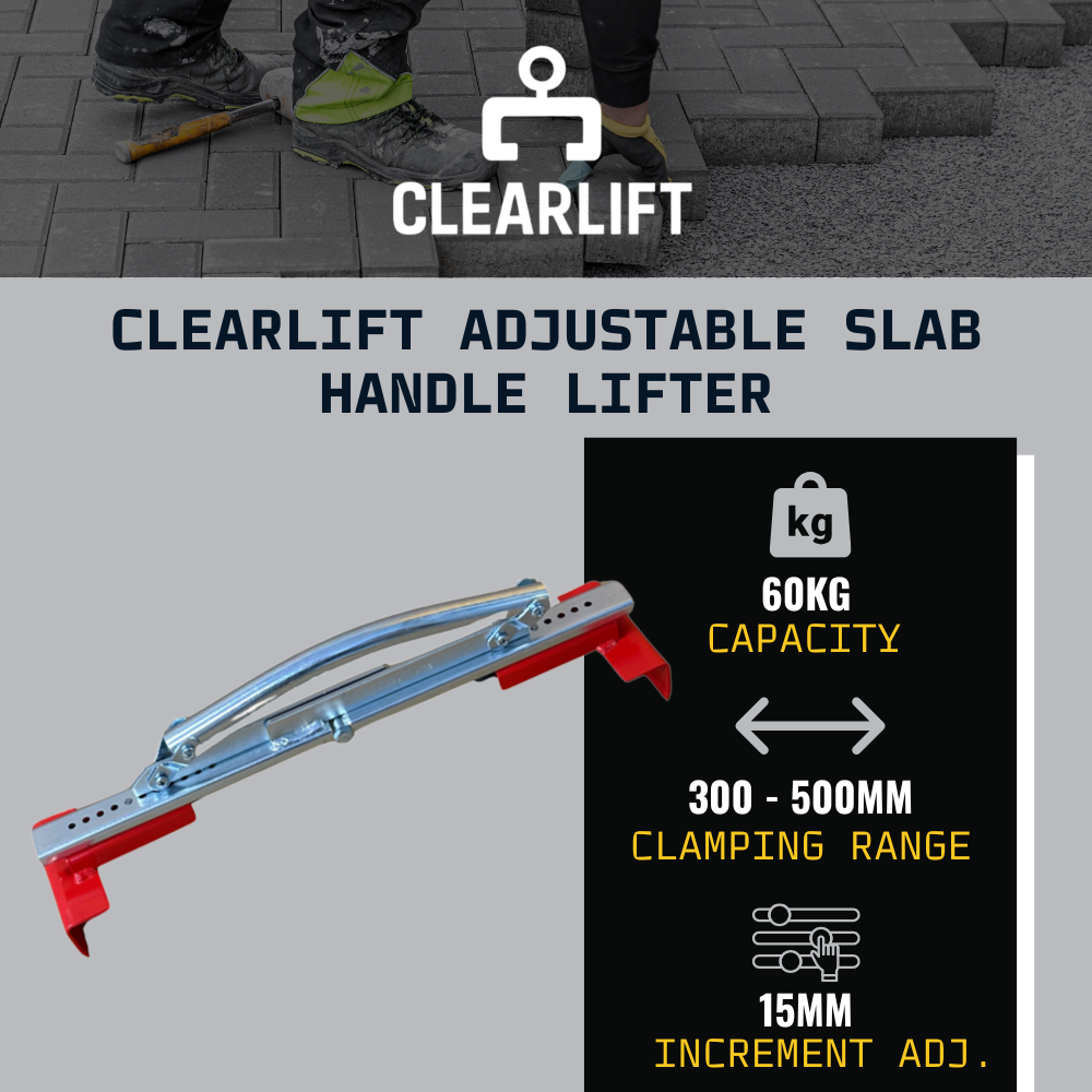 ClearLift Adjustable Slab Handle Lifter