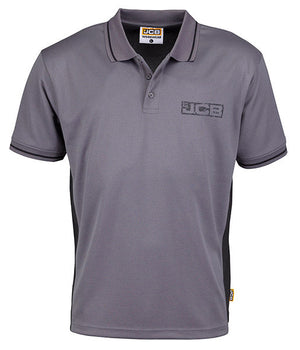 JCB Trade Grey/Black Polo Shirts