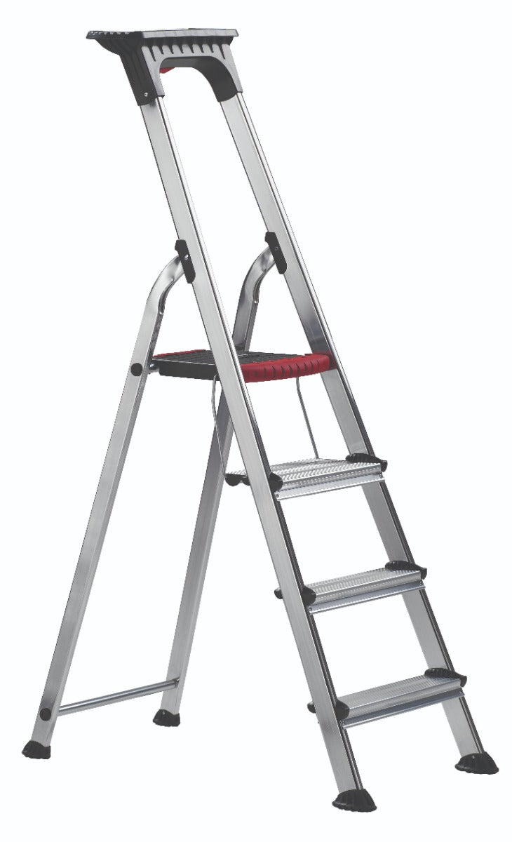 Double Decker Aluminium Stepladder with Tool Tray