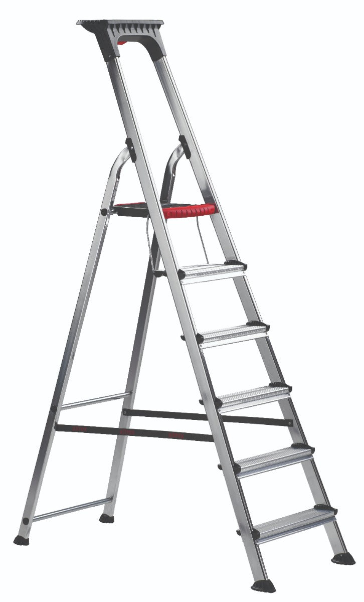 Double Decker Aluminium Stepladder with Tool Tray