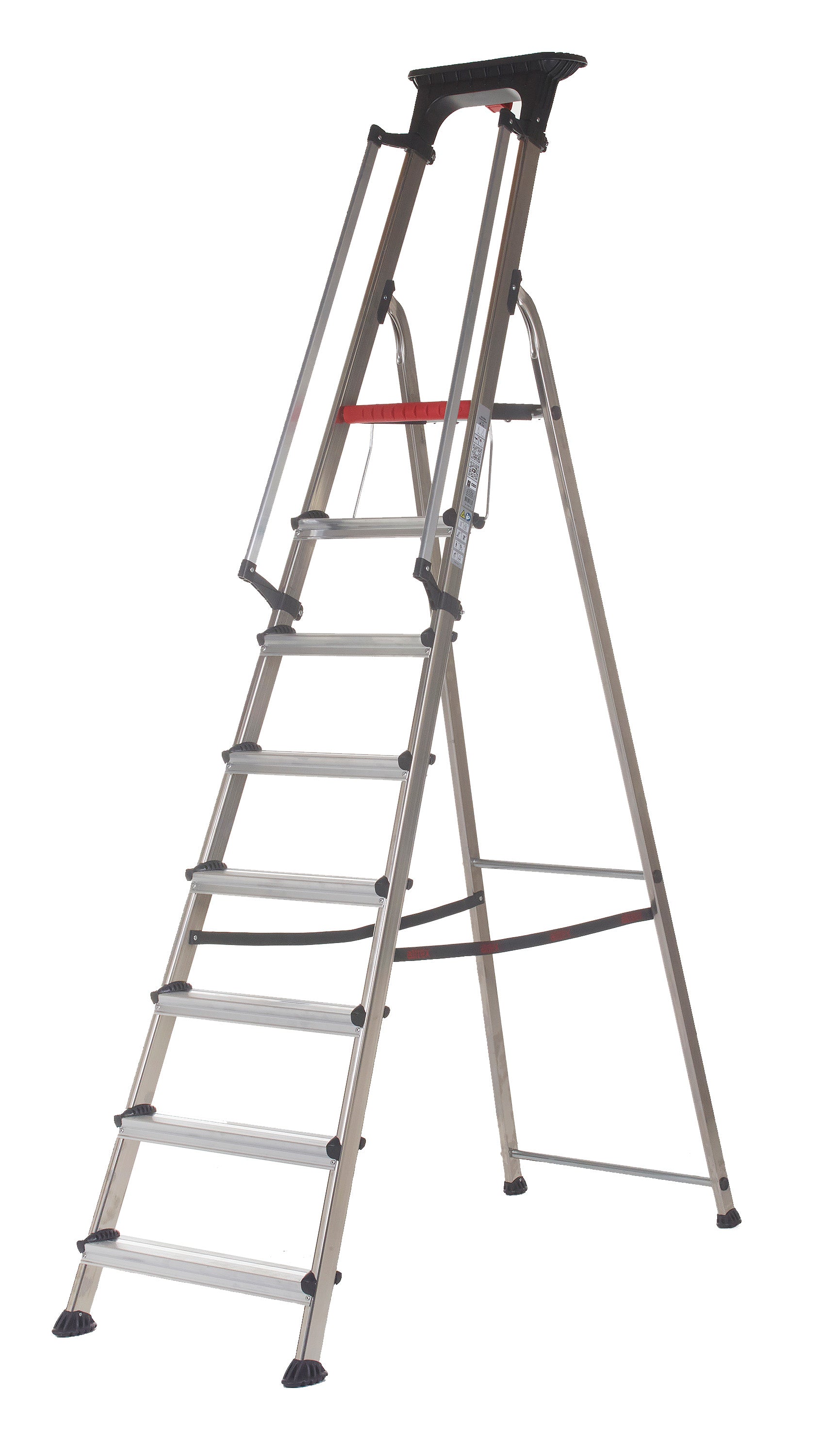 Double Decker Aluminium Stepladder with Tool Tray