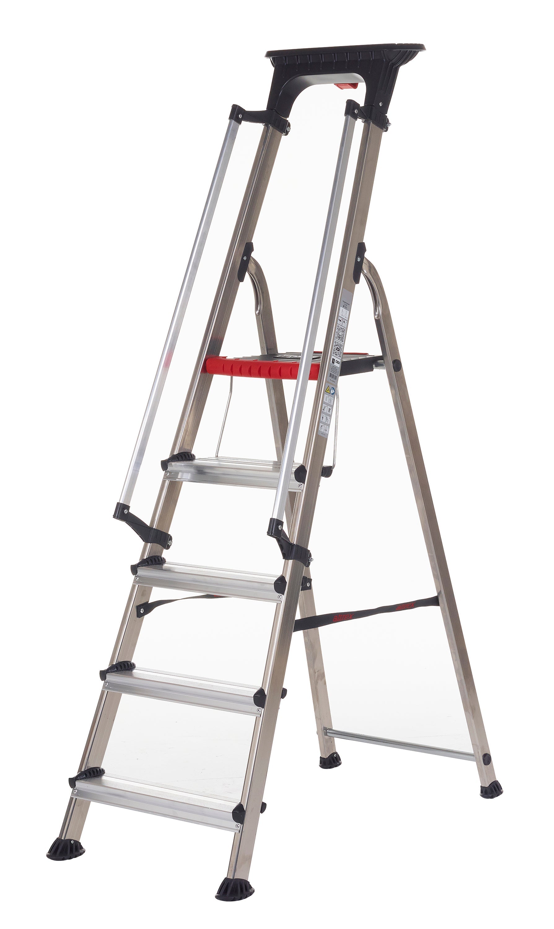 Double Decker Aluminium Stepladder with Tool Tray