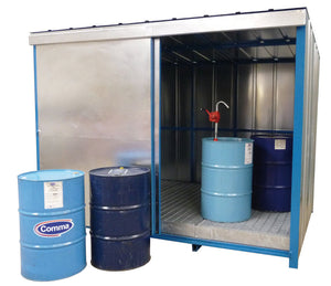 Drum Storage Unit with Sump Base