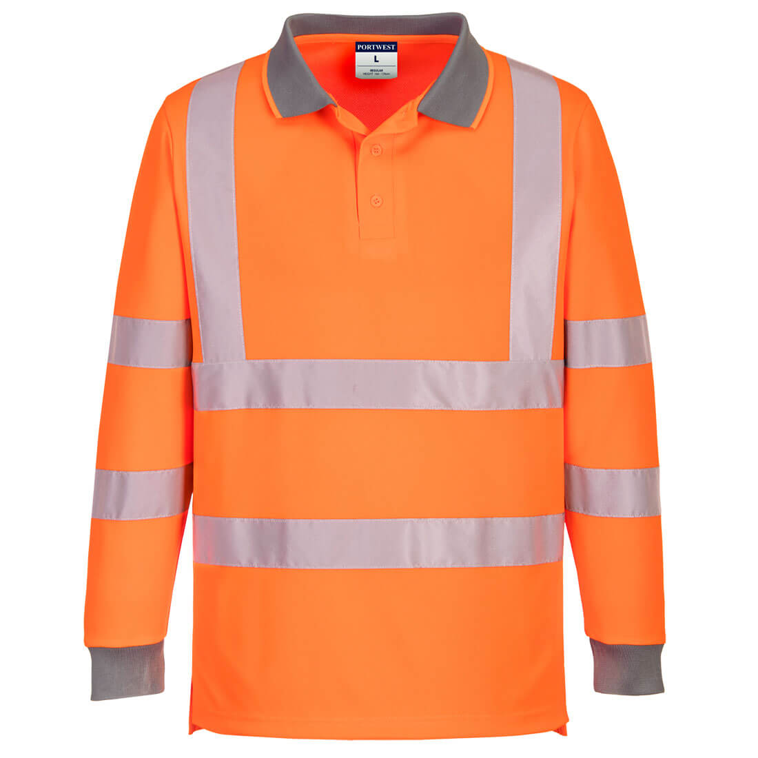 Portwest EC11 Eco Hi Vis Polo Shirt L/S (6 Pack)