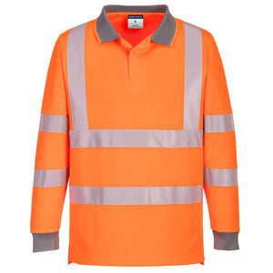Portwest EC11 Eco Hi Vis Polo Shirt L/S (6 Pack)