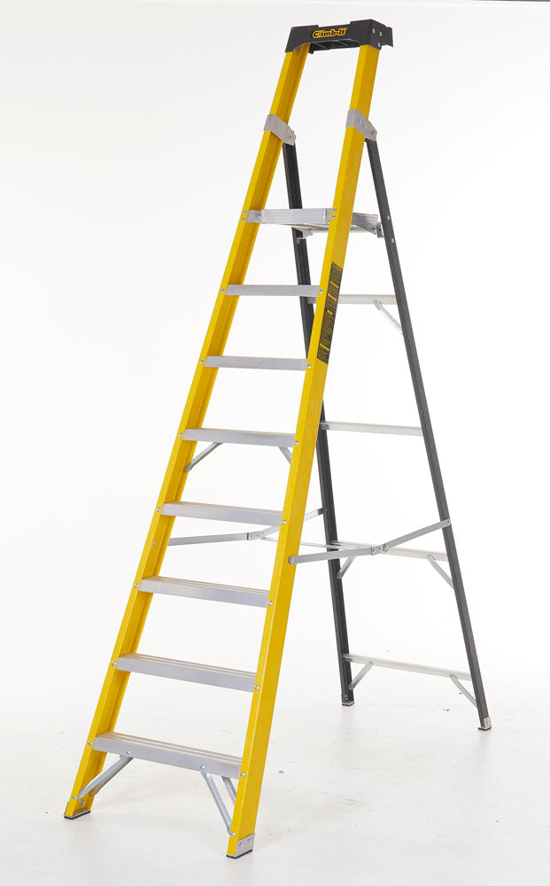 Climb-It Fibreglass Platform Stepladders