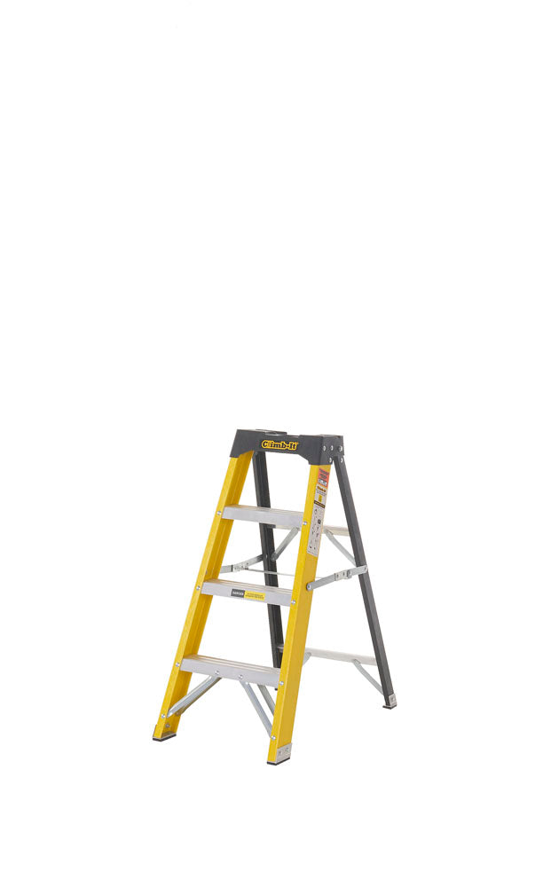Climb-It Fibreglass Swingback Stepladders