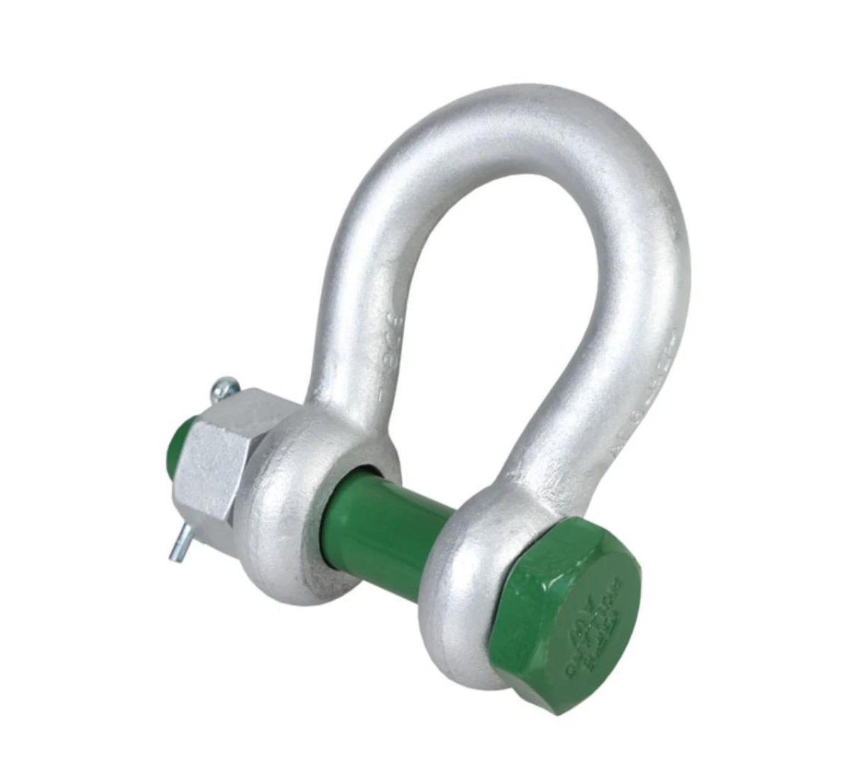 Green Pin Bow Shackles With Safety Pin