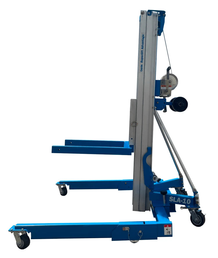 Genie Superlift Advantage SLA-10 Material Lift Winch Stacker - Straddle Base