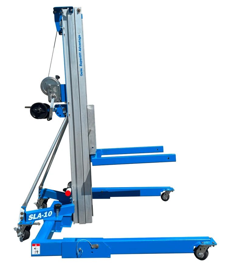 Genie Superlift Advantage SLA-10 Material Lift Winch Stacker - Straddle Base