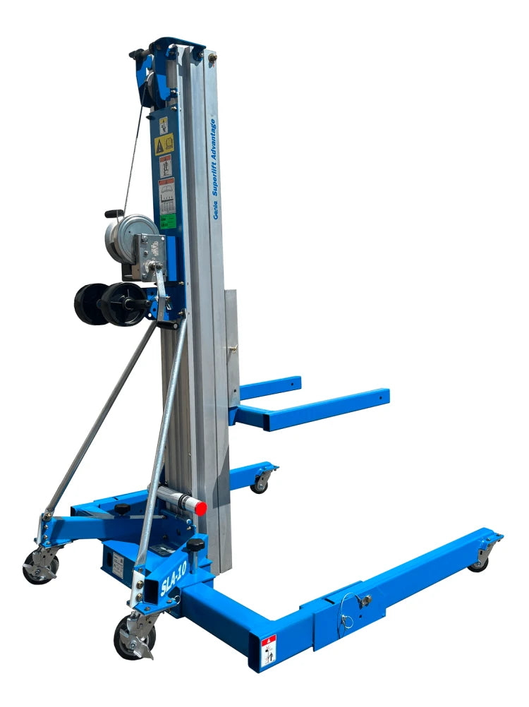 Genie Superlift Advantage SLA-10 Material Lift Winch Stacker - Straddle Base
